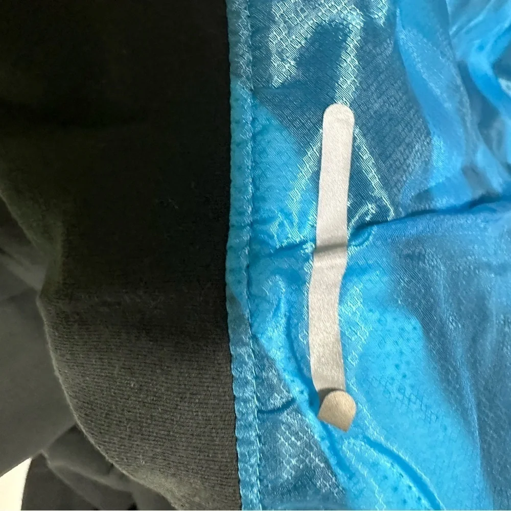nike womens black and blue rain jacket Xs